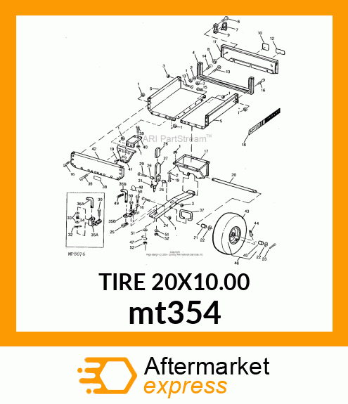 TIRE, 20 X 10.00 mt354