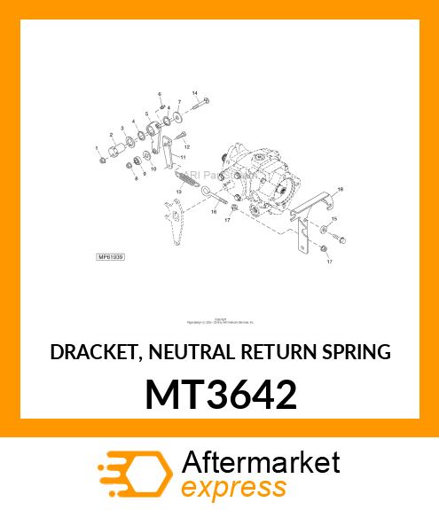 DRACKET, NEUTRAL RETURN SPRING MT3642