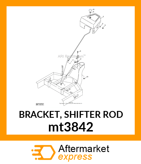 BRACKET, SHIFTER ROD mt3842