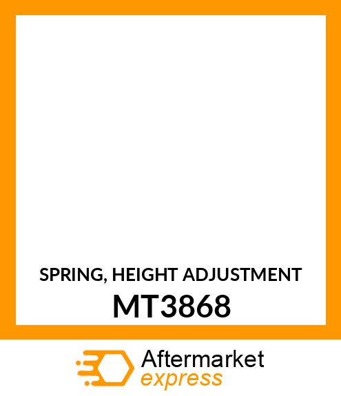 SPRING, HEIGHT ADJUSTMENT MT3868