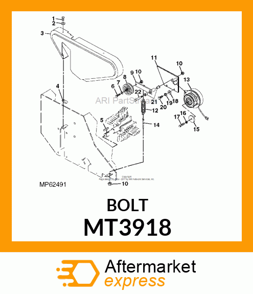 BOLT, HANGER .375 MT3918