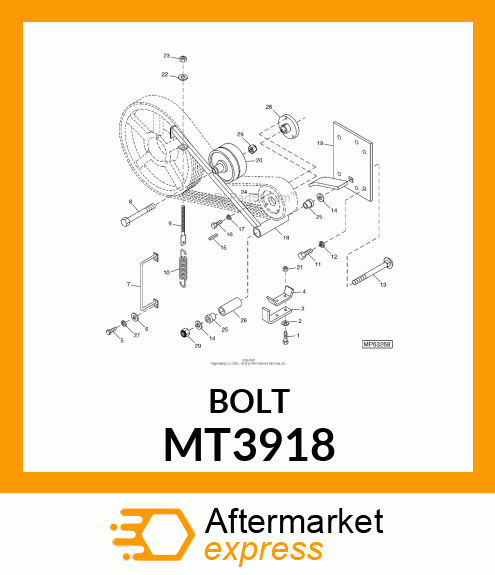 BOLT, HANGER .375 MT3918