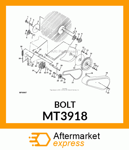 BOLT, HANGER .375 MT3918