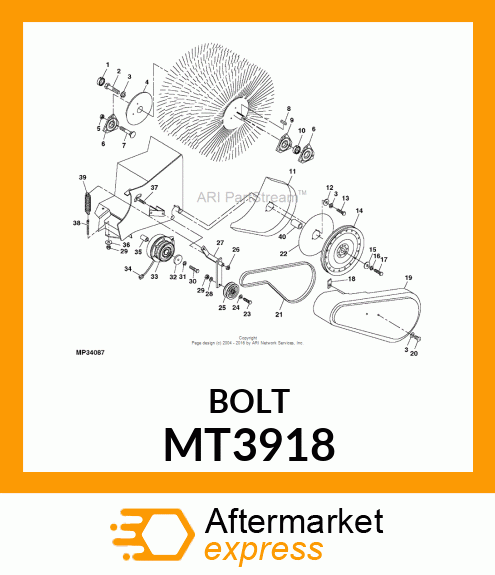 BOLT, HANGER .375 MT3918