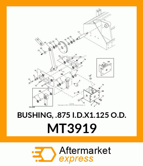 BUSHING, .875 I.D.X1.125 O.D. MT3919