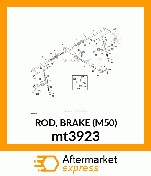 ROD, BRAKE (M50) mt3923