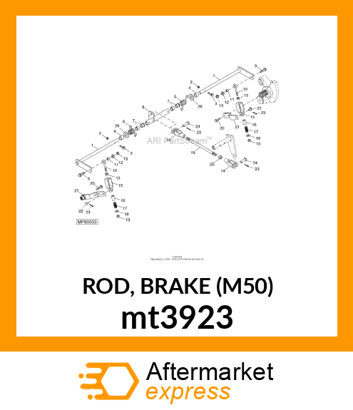 ROD, BRAKE (M50) mt3923