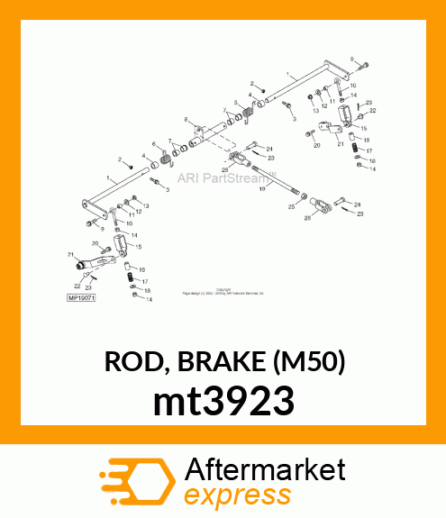 ROD, BRAKE (M50) mt3923