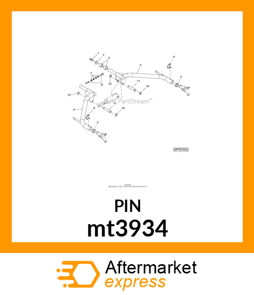 PIN, LIFT CYLINDER mt3934