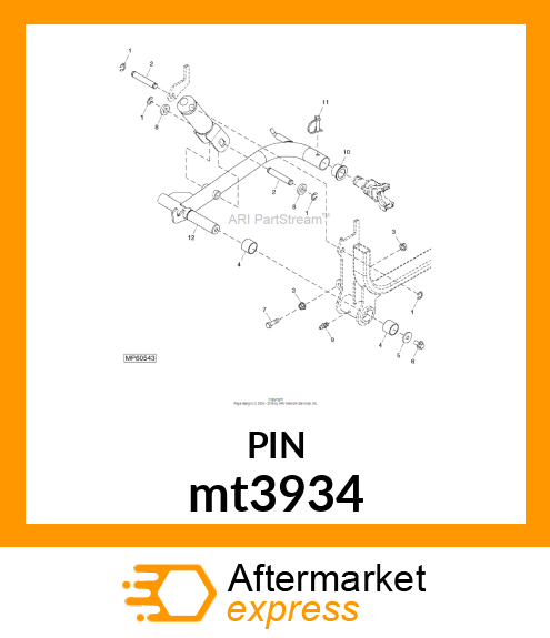 PIN, LIFT CYLINDER mt3934