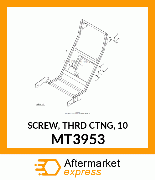 SCREW, THRD CTNG, 10 MT3953