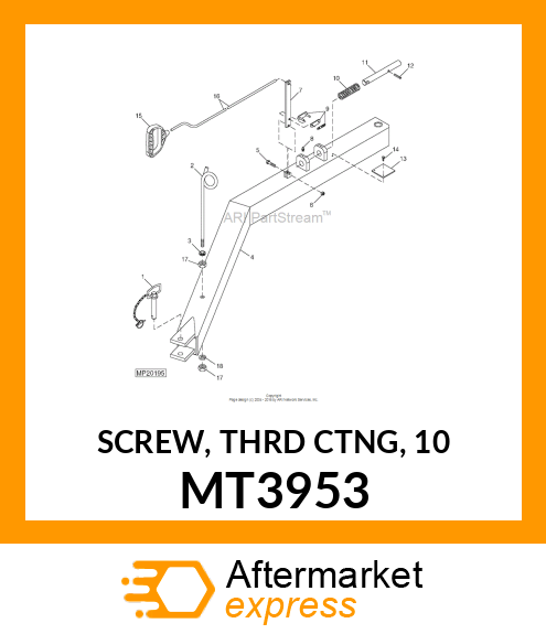 SCREW, THRD CTNG, 10 MT3953