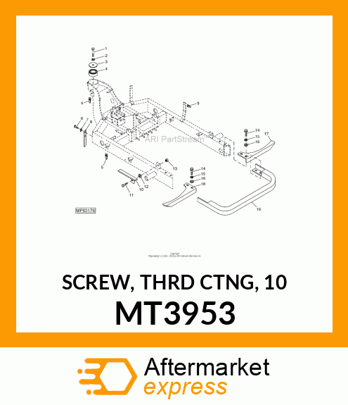 SCREW, THRD CTNG, 10 MT3953