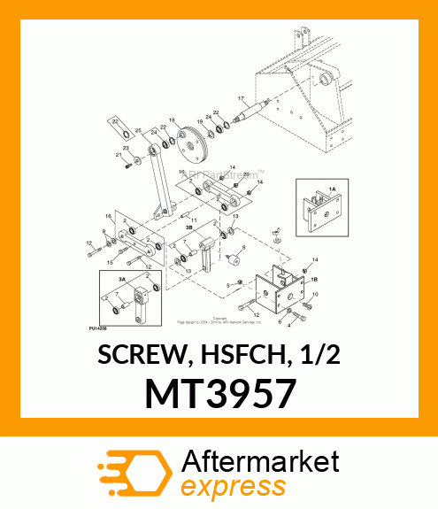 SCREW, HSFCH, 1/2 MT3957