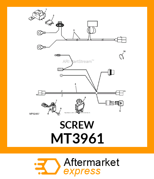 SCREW, SOCKET HEAD 10 MT3961