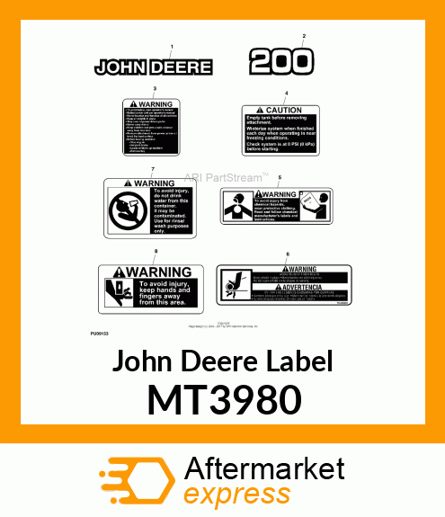 LABEL, WARNING (CHEMICAL) MT3980