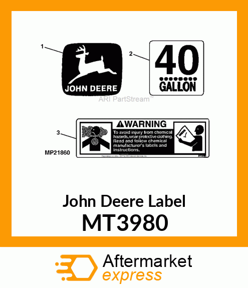 LABEL, WARNING (CHEMICAL) MT3980