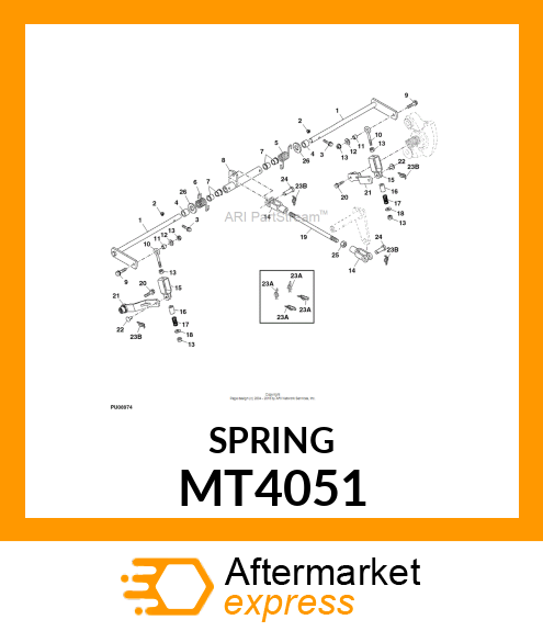 SPRING, COMPRESSION PARKING BRAKE MT4051