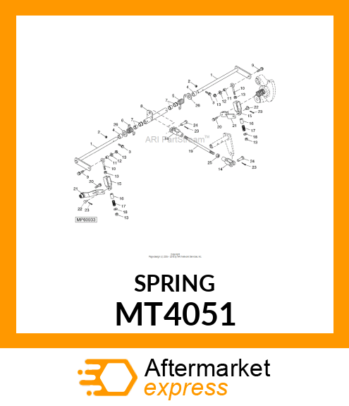 SPRING, COMPRESSION PARKING BRAKE MT4051