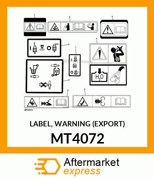 LABEL, WARNING (EXPORT) MT4072