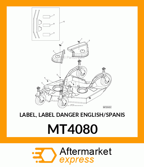 LABEL, LABEL DANGER ENGLISH/SPANIS MT4080