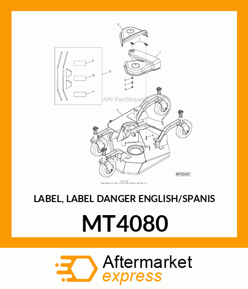 LABEL, LABEL DANGER ENGLISH/SPANIS MT4080