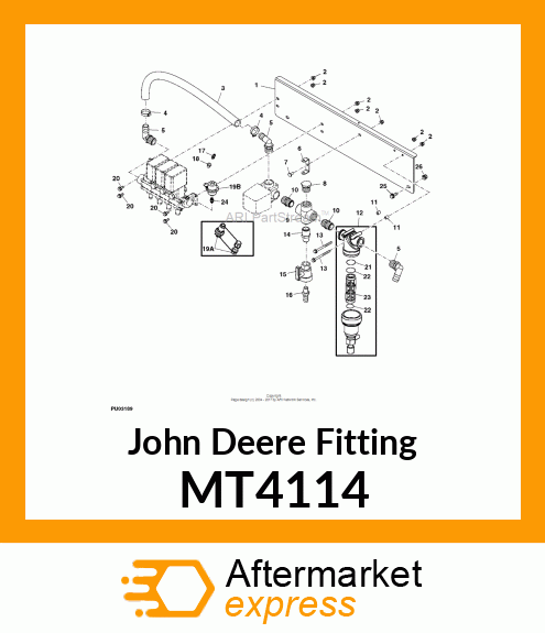 FITTING, LINE 1/8MPT X 1/8 GAGE MT4114