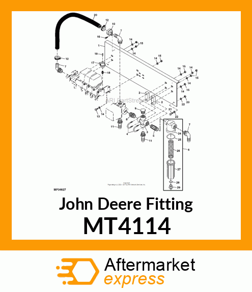 FITTING, LINE 1/8MPT X 1/8 GAGE MT4114