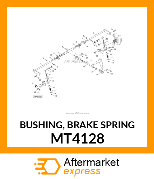 BUSHING, BRAKE SPRING MT4128