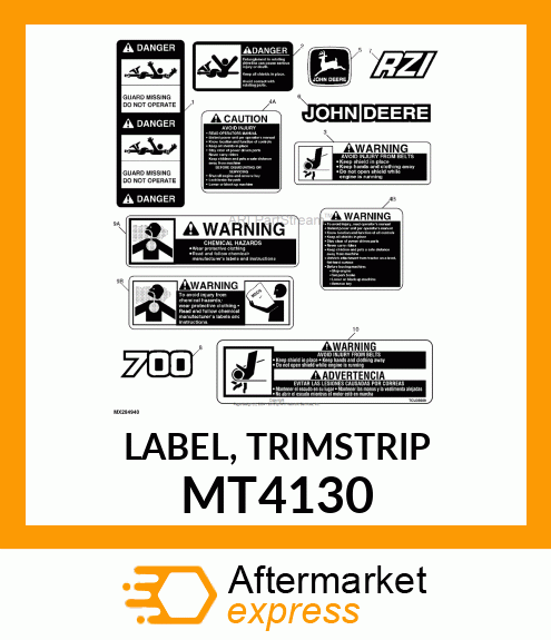 LABEL, TRIMSTRIP MT4130