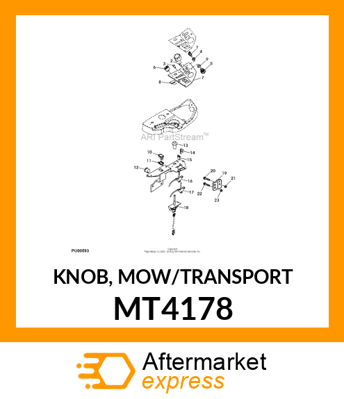 KNOB, MOW/TRANSPORT MT4178