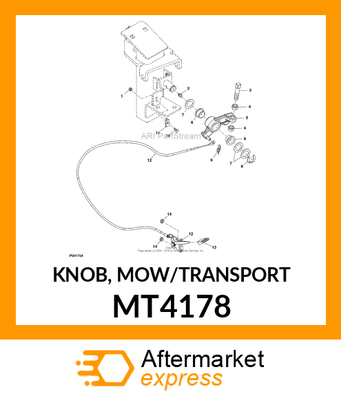 KNOB, MOW/TRANSPORT MT4178