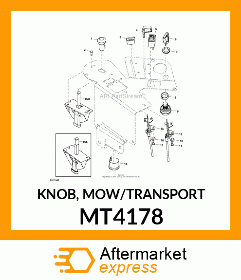 KNOB, MOW/TRANSPORT MT4178