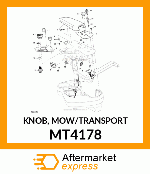 KNOB, MOW/TRANSPORT MT4178