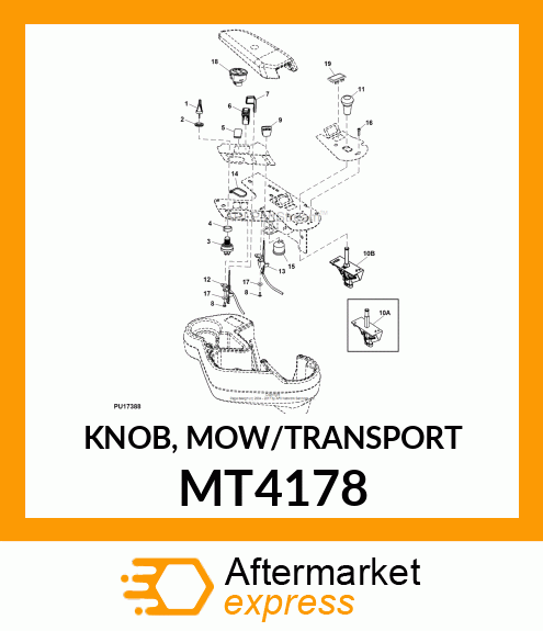 KNOB, MOW/TRANSPORT MT4178