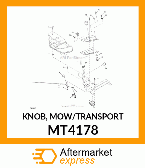 KNOB, MOW/TRANSPORT MT4178