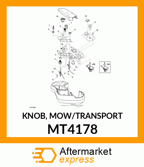 KNOB, MOW/TRANSPORT MT4178