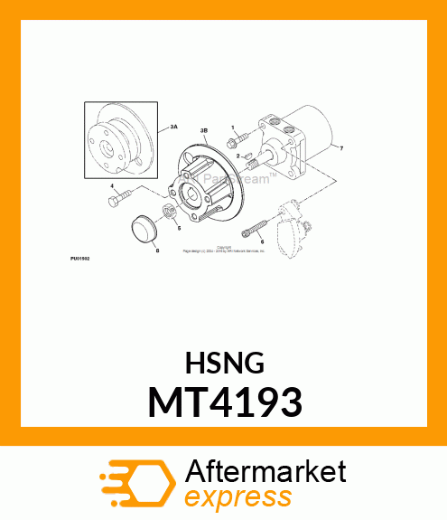 HUB, W/BRAKE ROTOR MT4193