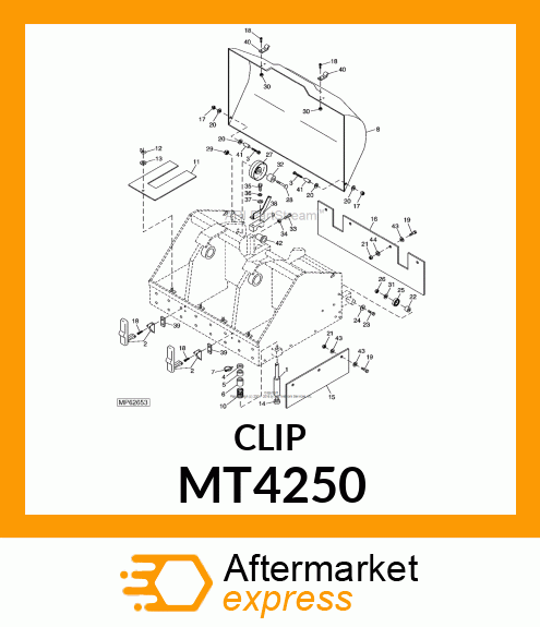 LATCH, COVER (RECEIVER) MT4250