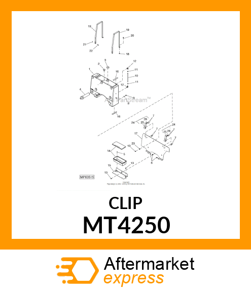 LATCH, COVER (RECEIVER) MT4250