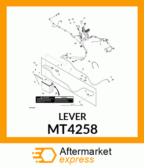 BRACKET, BATTERY MT4258