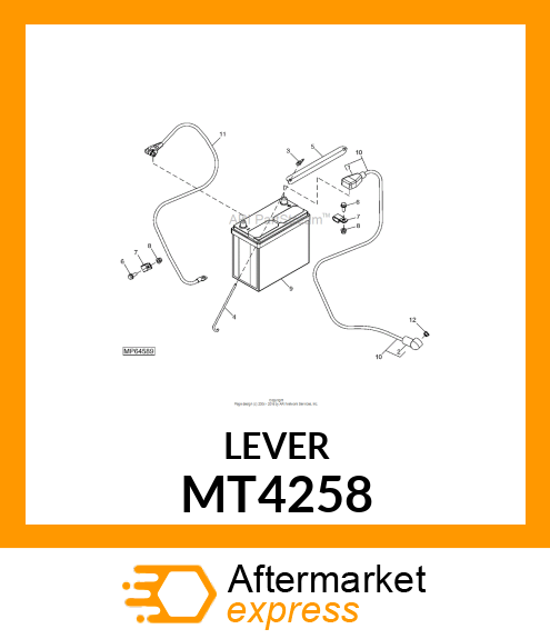 BRACKET, BATTERY MT4258