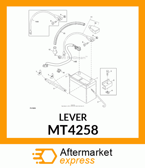 BRACKET, BATTERY MT4258