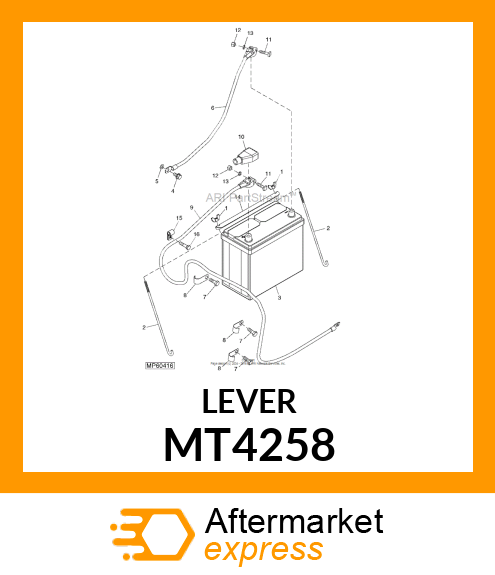 BRACKET, BATTERY MT4258