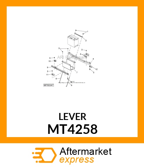 BRACKET, BATTERY MT4258