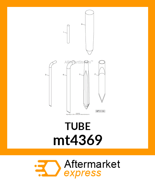 TINE, 3/8,SOLID,PL,5.5,3/8 MT mt4369