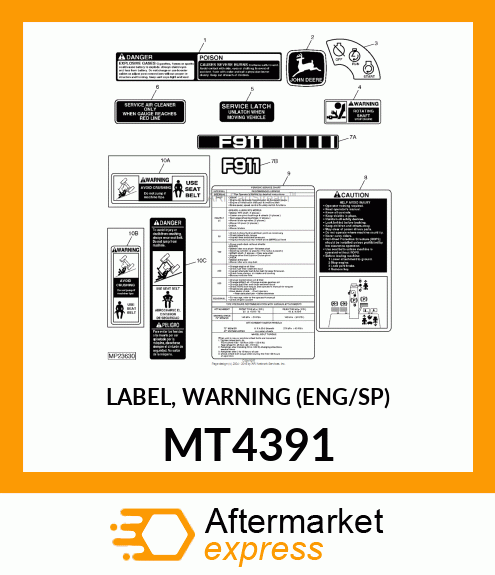 LABEL, WARNING (ENG/SP) MT4391