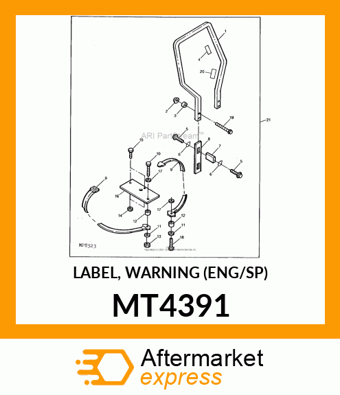 LABEL, WARNING (ENG/SP) MT4391