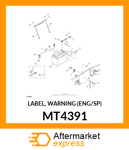 LABEL, WARNING (ENG/SP) MT4391