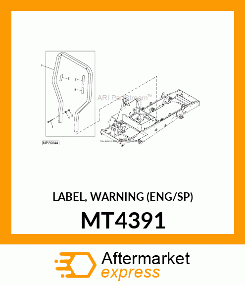 LABEL, WARNING (ENG/SP) MT4391